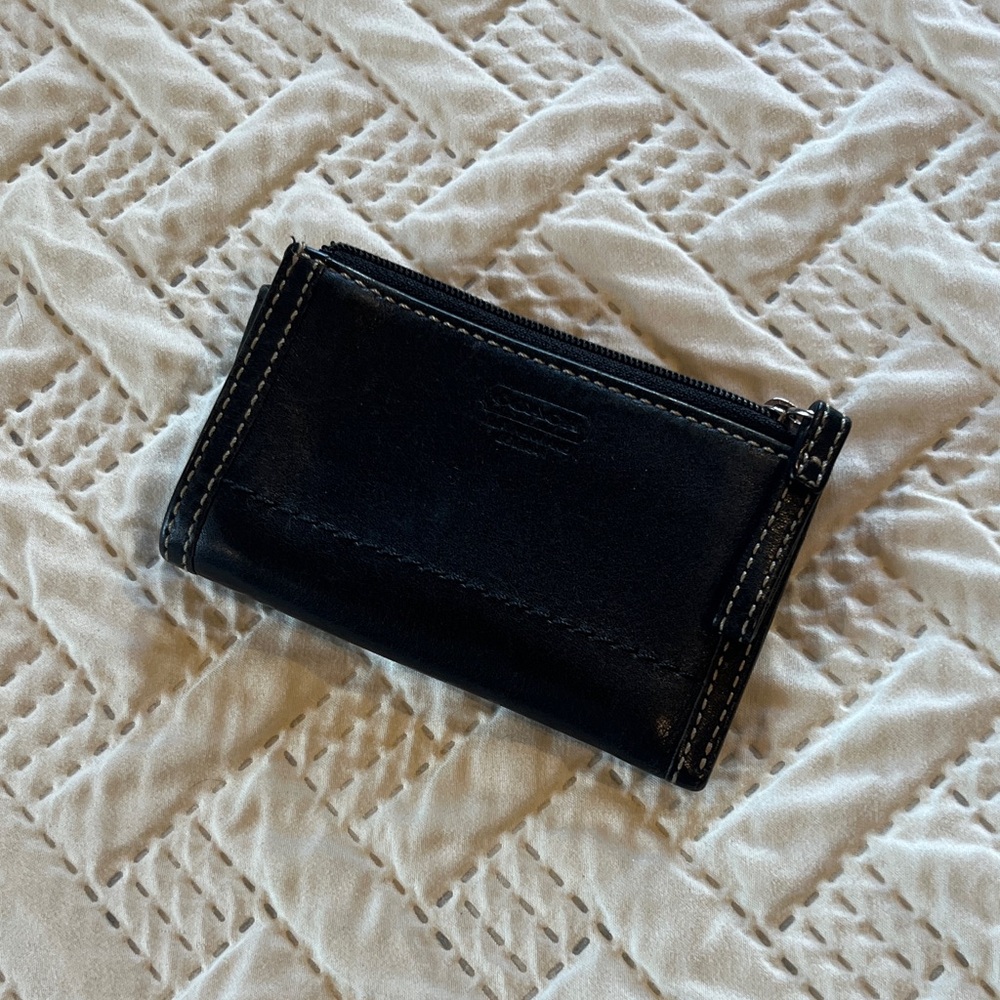 Coach Black Leather Wallet